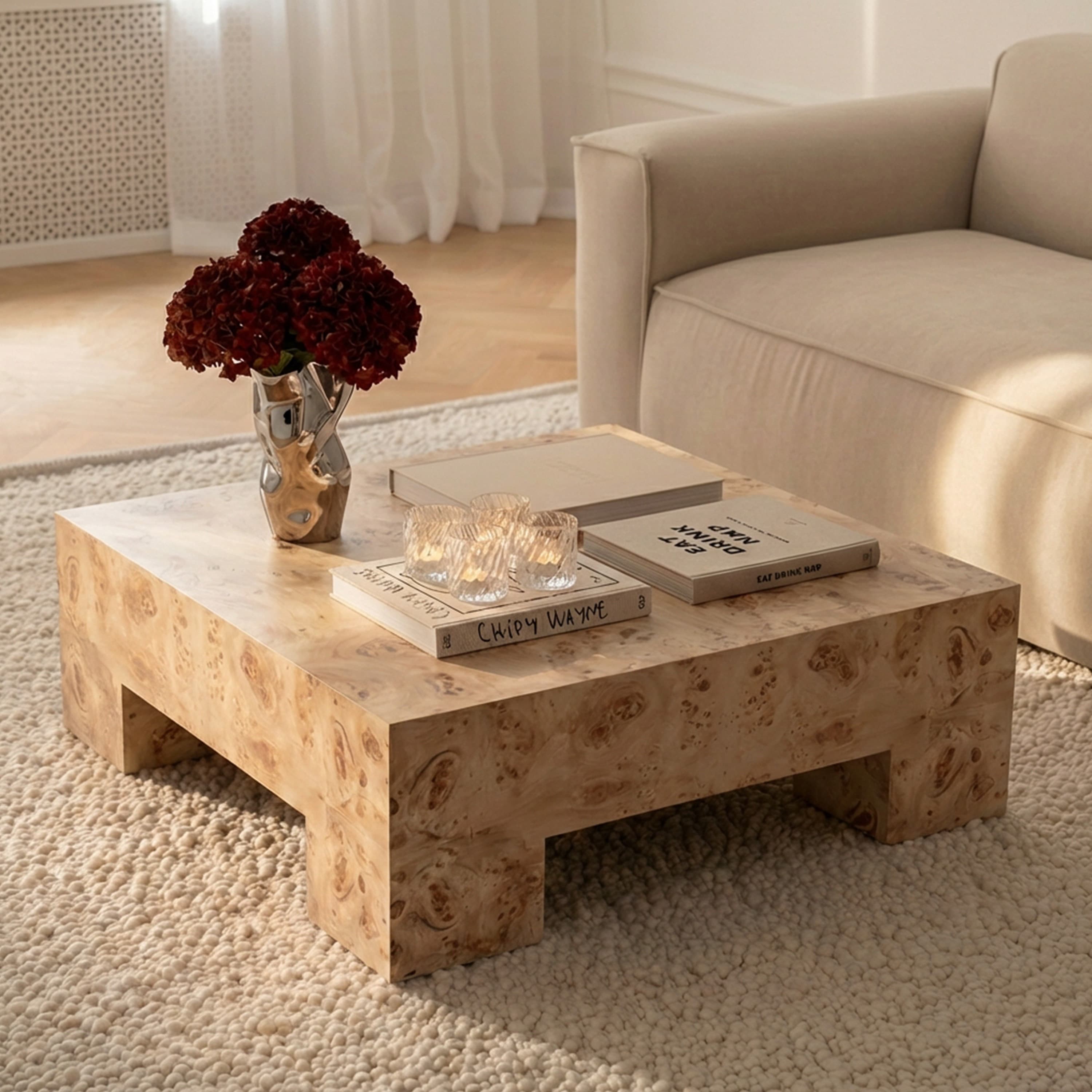 Chunky Coffee Table Poplar 90x90