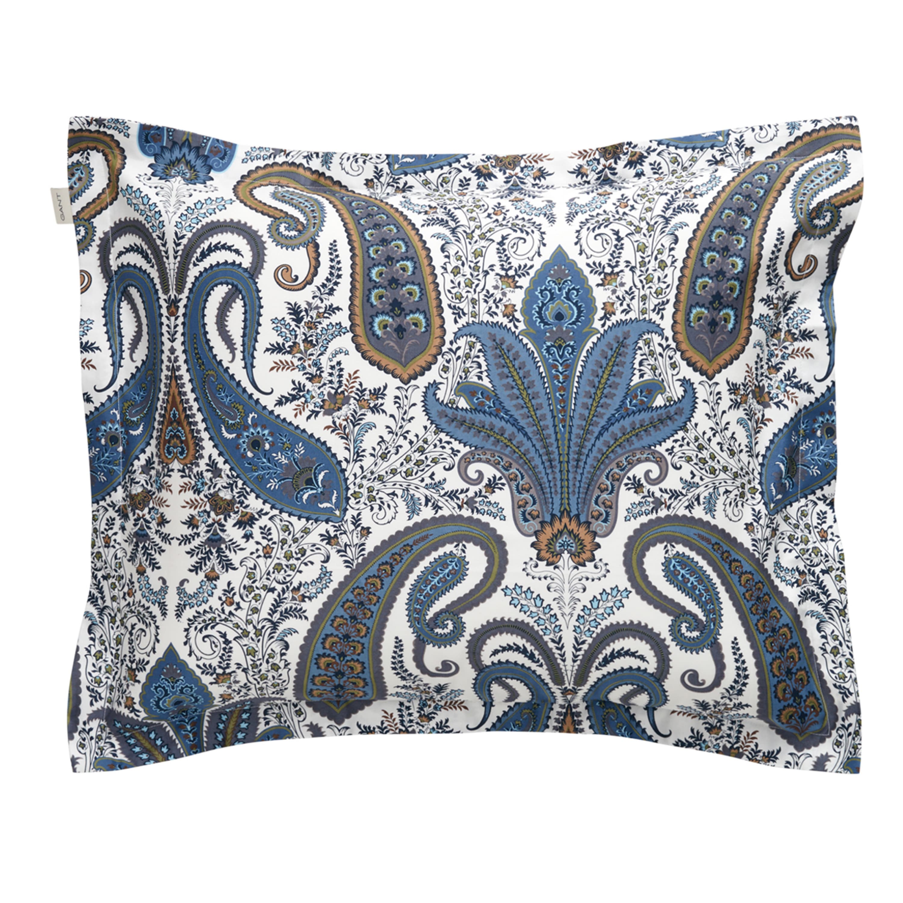 Key West Paisley Kissenbezug Sateen Blau 50x60