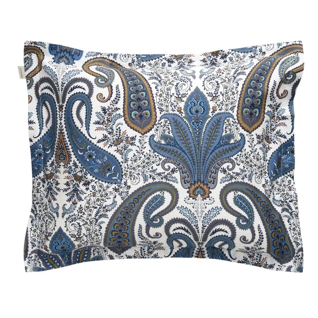 Key West Paisley Kissenbezug Sateen Blau 50x60