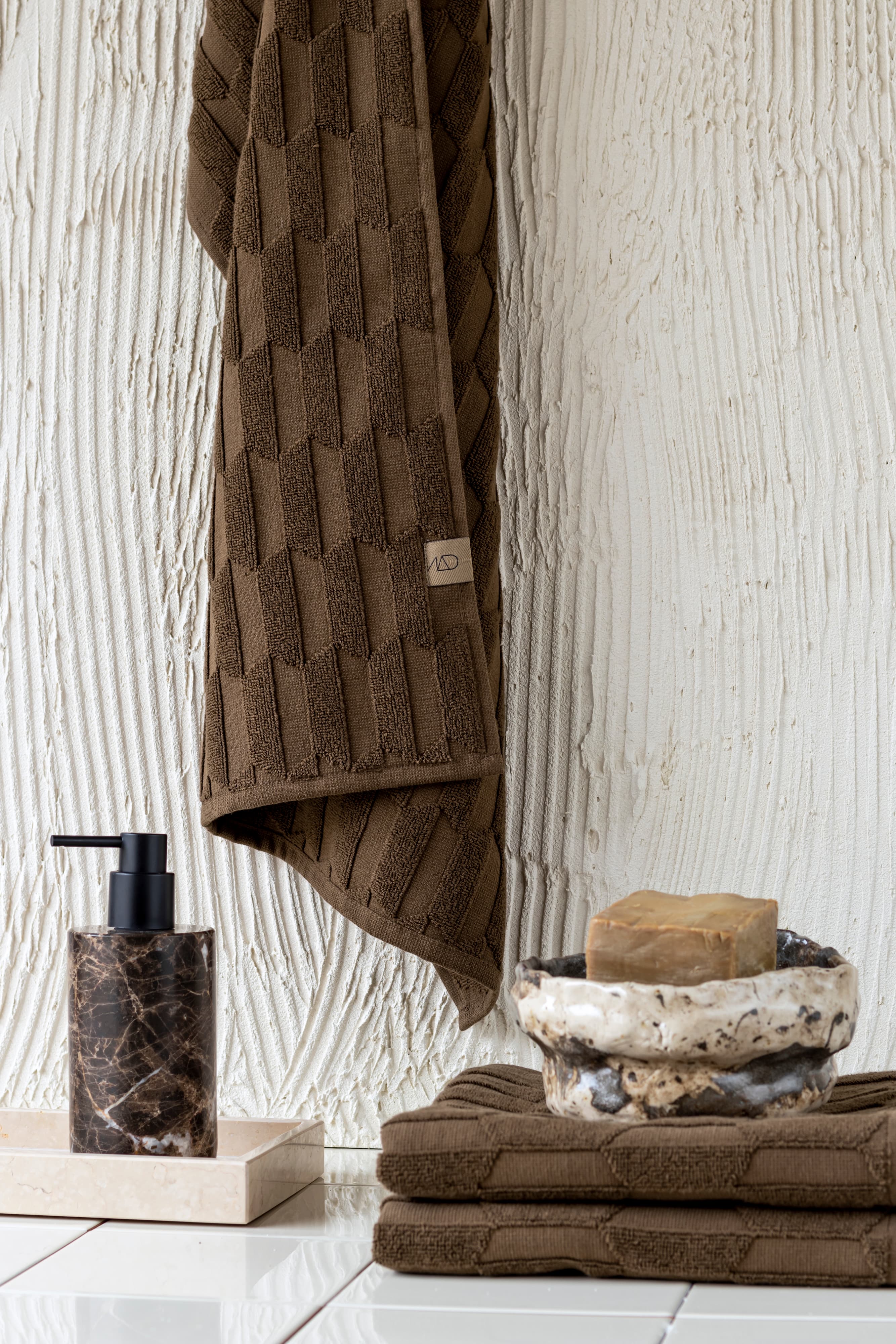 Geo Towel Chocolate 35x55 cm Set of 2