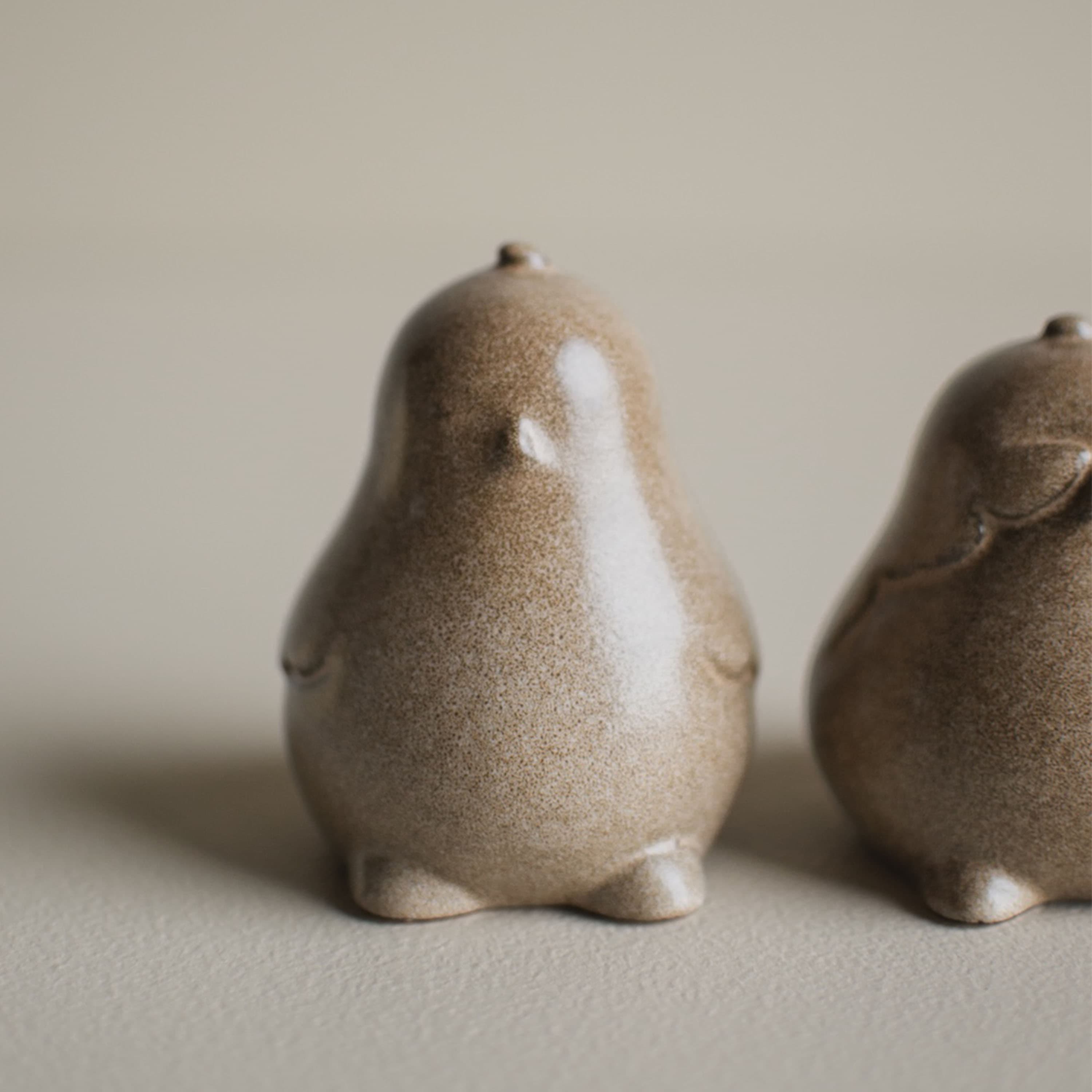 Chubby Chicken Dekoration Beige 2er-Set