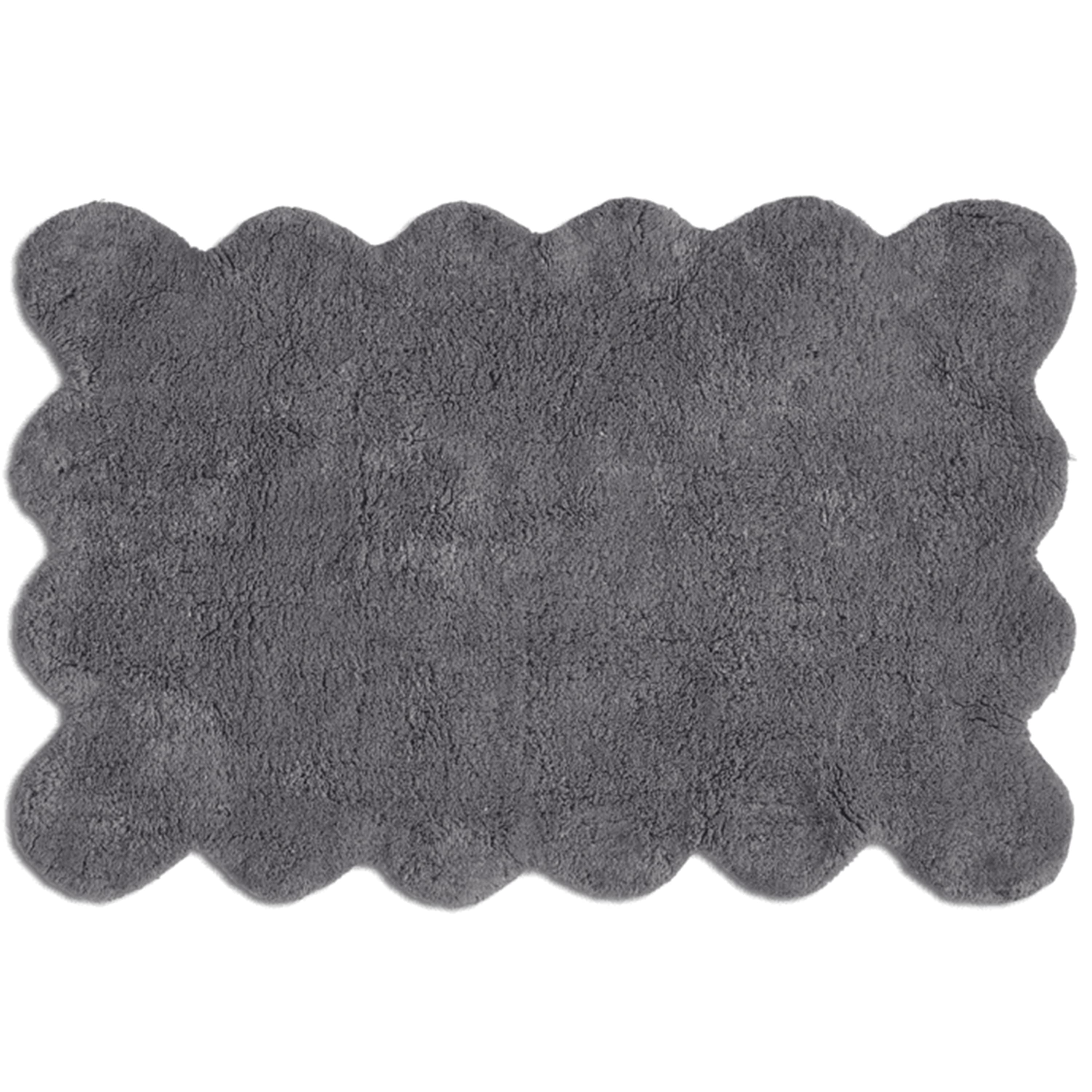 Clam Bathroom Rug Grey 60x90