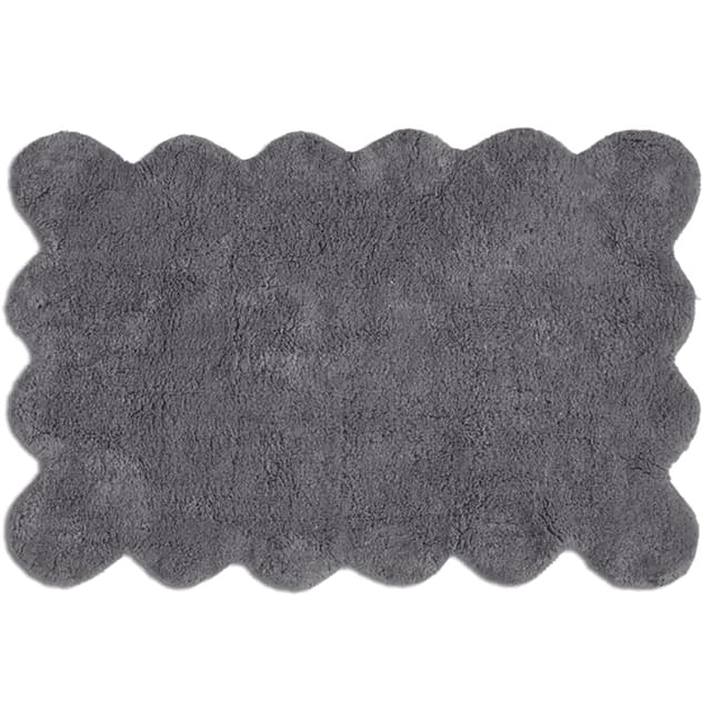 Clam Bathroom Rug Grey 60x90