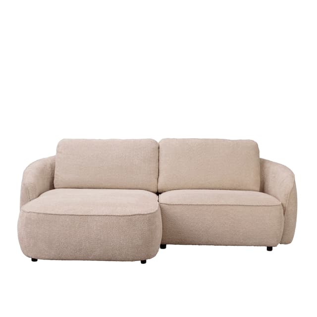 Norris 3-Sitzer Sofa Chaiselongue Links Hellbeige 226cm