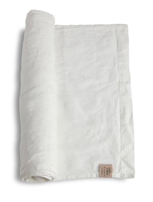 Lovely Tischläufer Leinen Offwhite 47x150