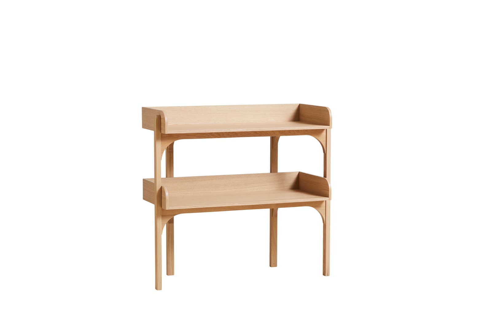 Utility Console Table White Oak