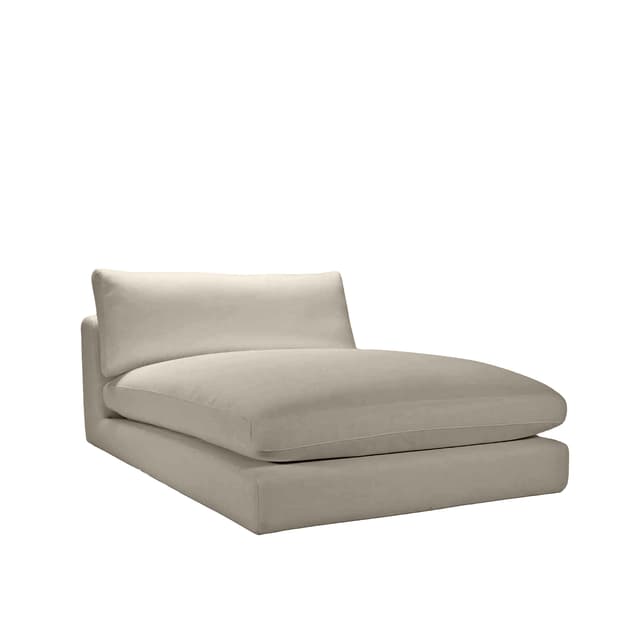 Capri 1,5-Sitzer-Chaiselongue-Modul Taupe 120x184