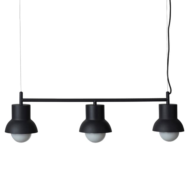 Down Deckenlampe 3 Schwarz