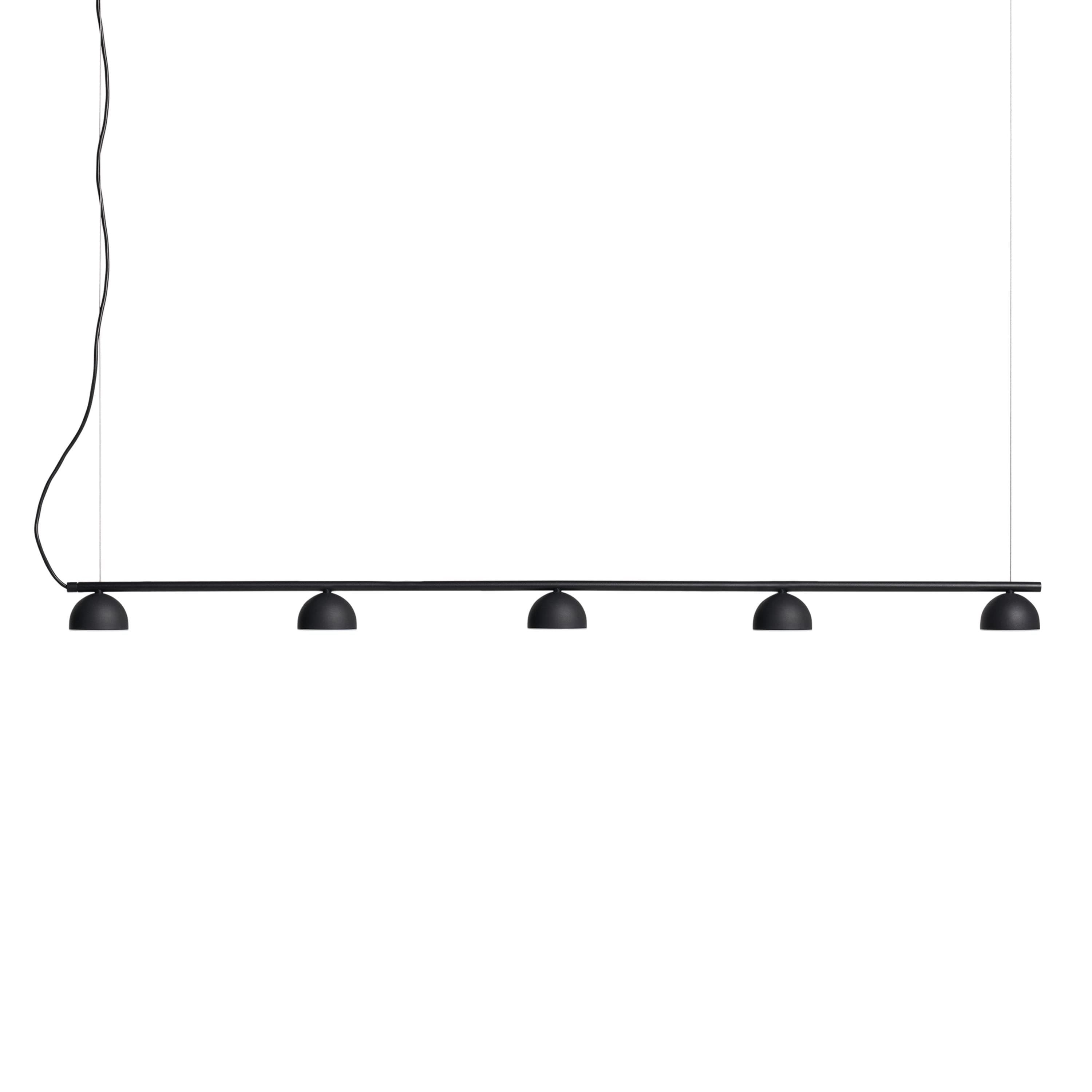 Blush Rail Rail 5 Ceiling Light Black Matte