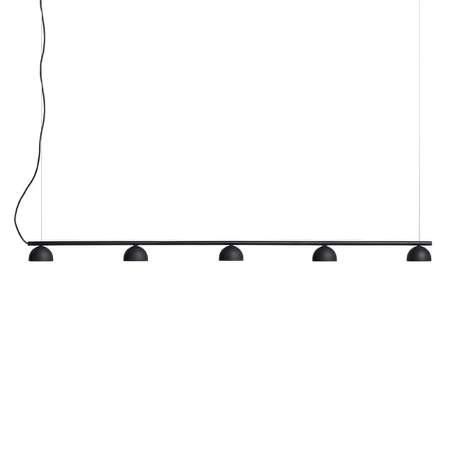 Blush Rail Rail 5 Ceiling Light Black Matte