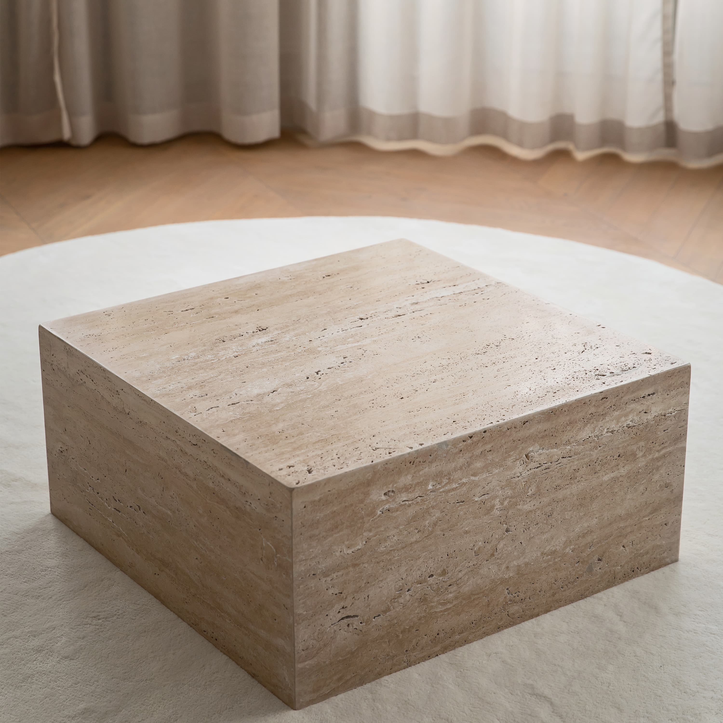 Tilly Couchtisch Travertin 65cm