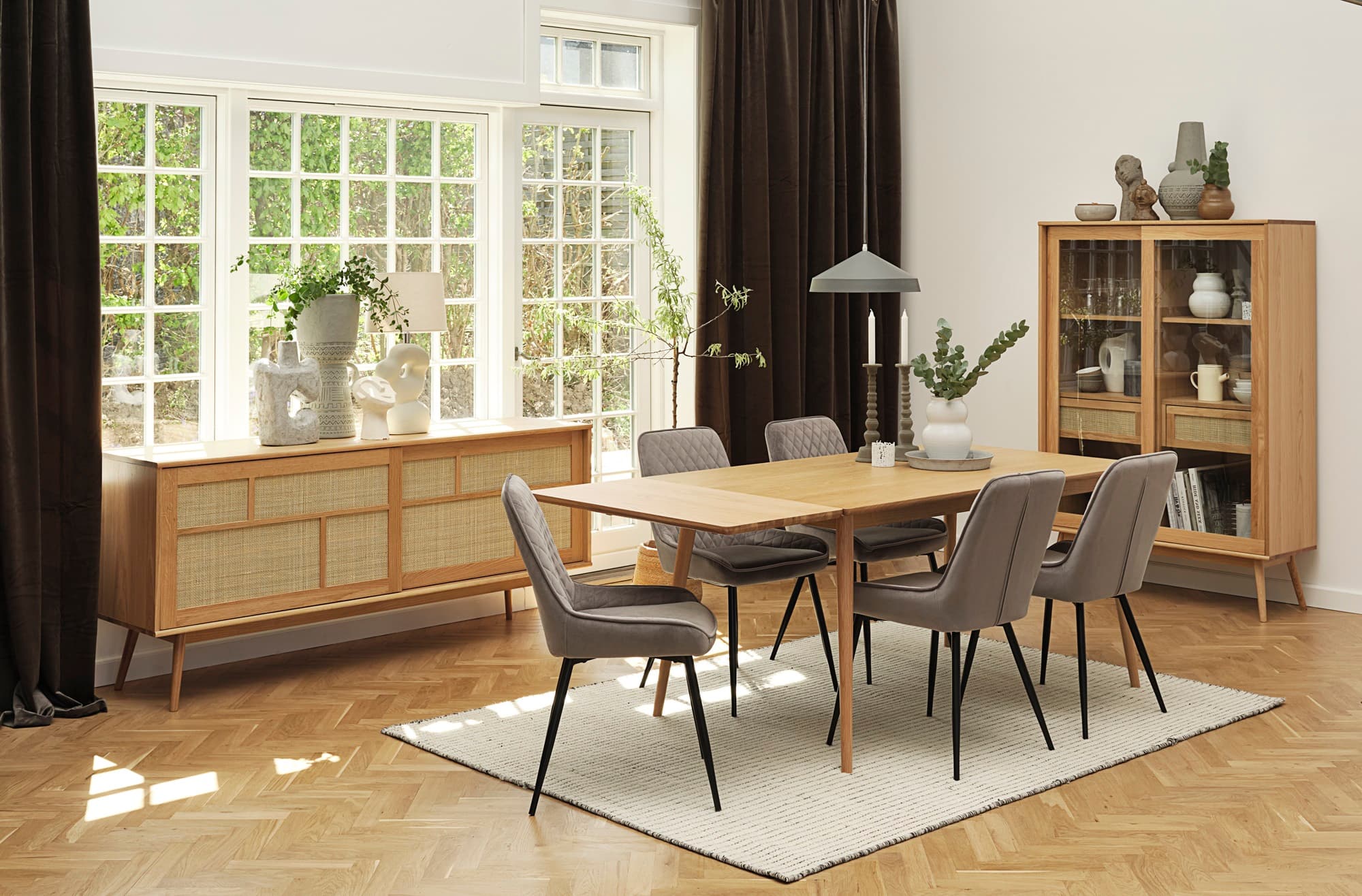 Sofia Sideboard Natural Oak 180cm