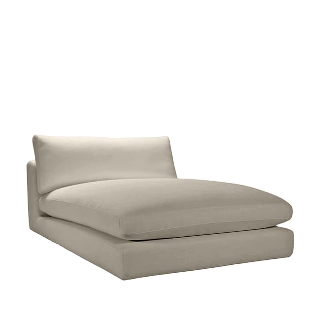 Capri 1,5-Sitzer-Chaiselongue-Modul Taupe 120x184
