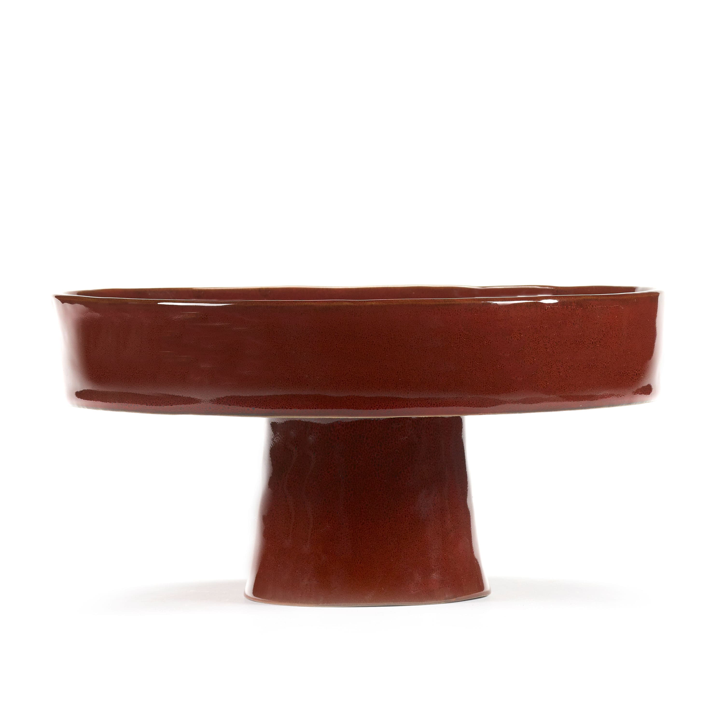 La Mère Servierplatte auf Fuß Venetian Red Ø25