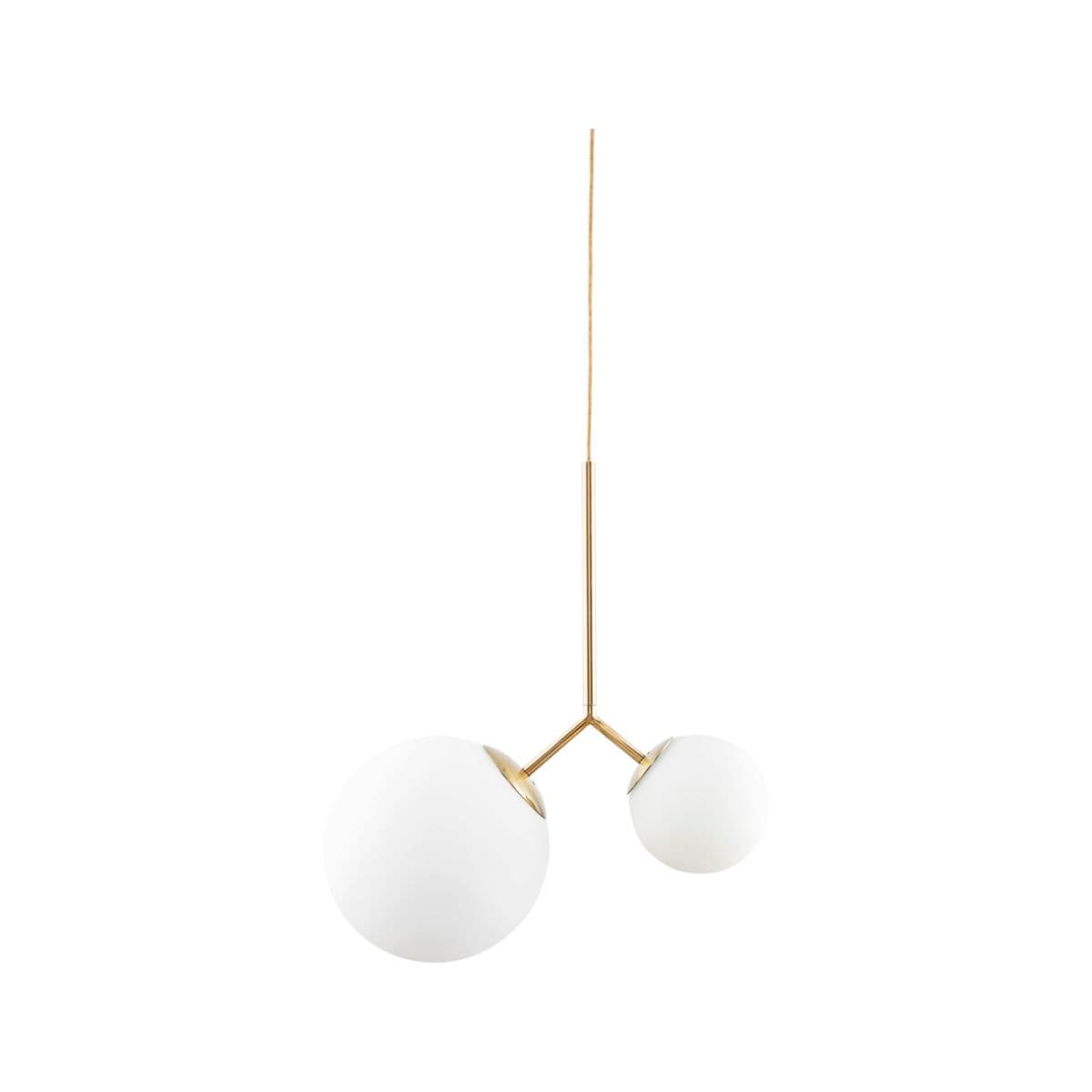 Twice Deckenlampe Messing Weiß/Weiß