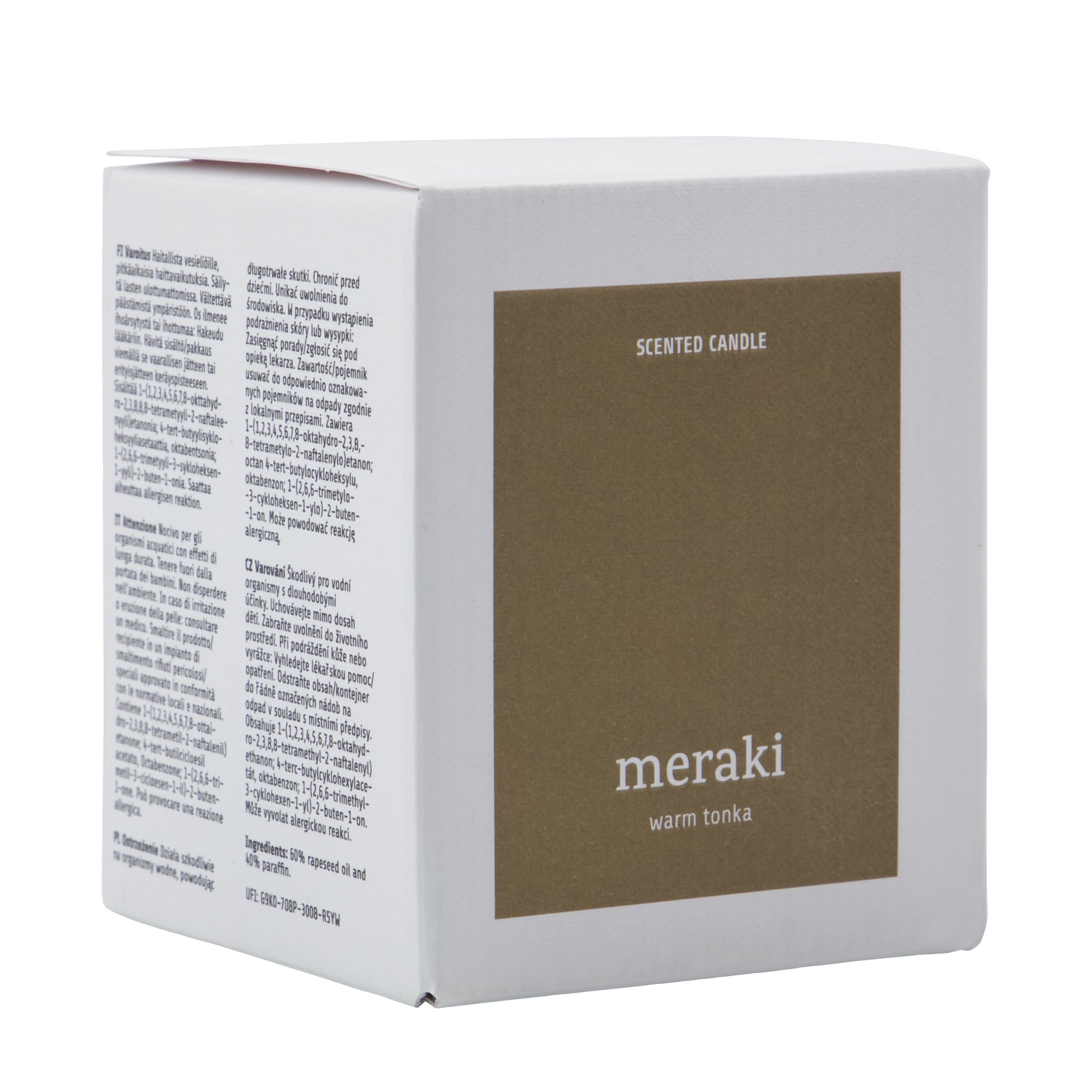 Warm Tonka Scented Candle 200g