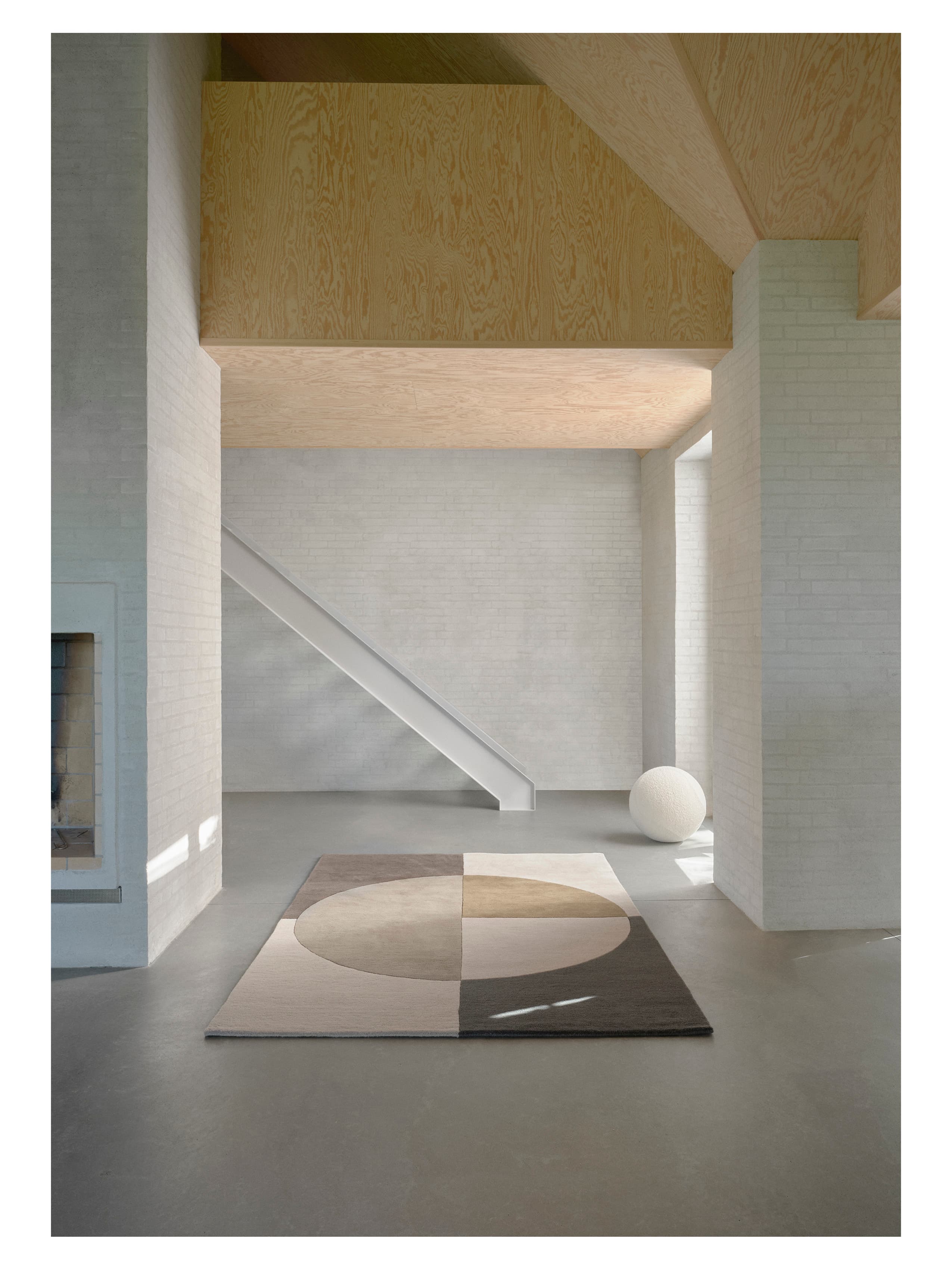 Radiality Wollteppich Olive 200x300