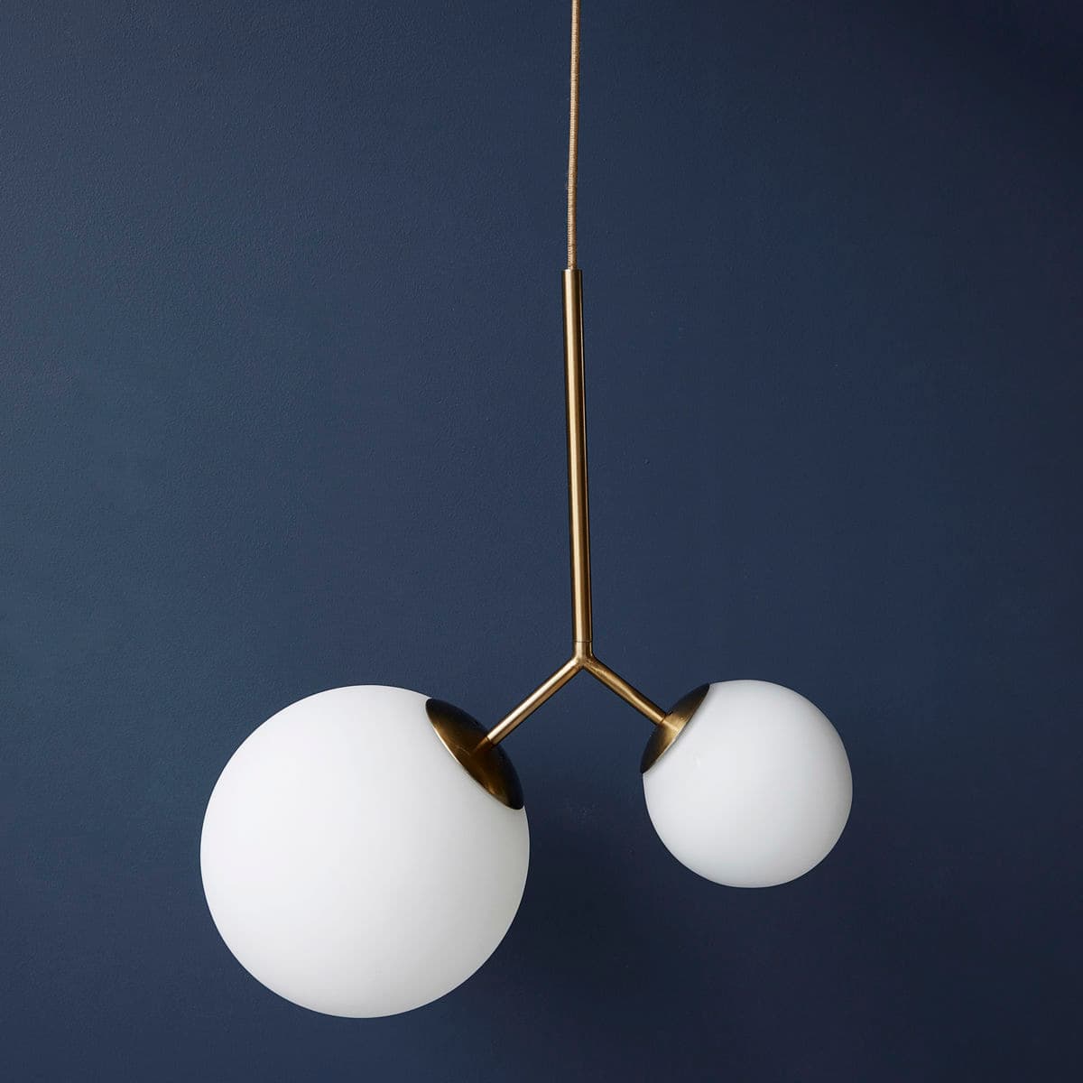 Twice Deckenlampe Messing Weiß/Weiß