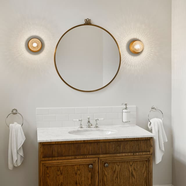 Liila 1 wall/ceiling lamp Dark Bronze/Optic Clear Small