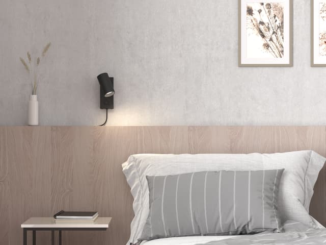 Tyson Wall Lamp Black Texture