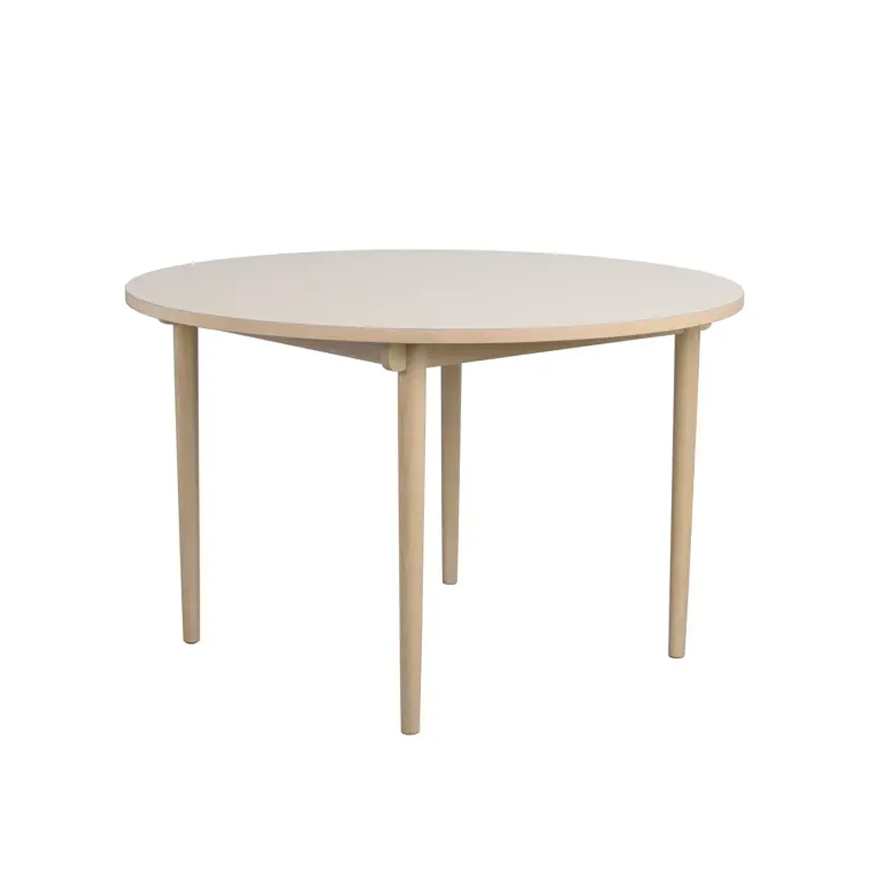 Fairmount Matbord Runt Beige/Vitpigmenterad Ek Ø120
