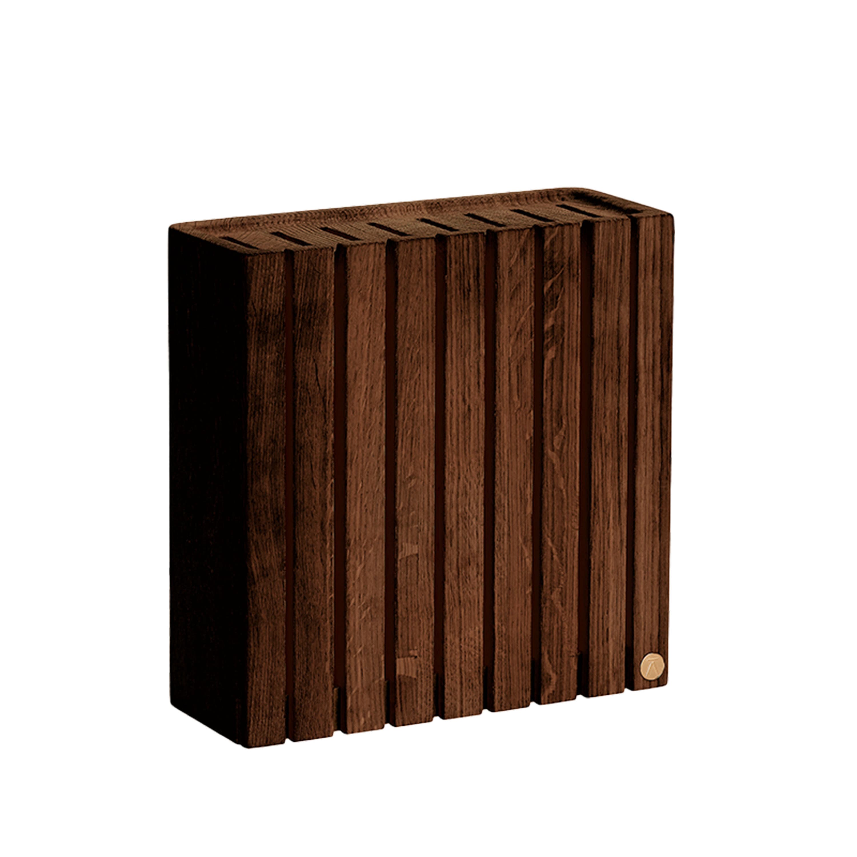 Messerständer Esche geräuchert geölt 24x22