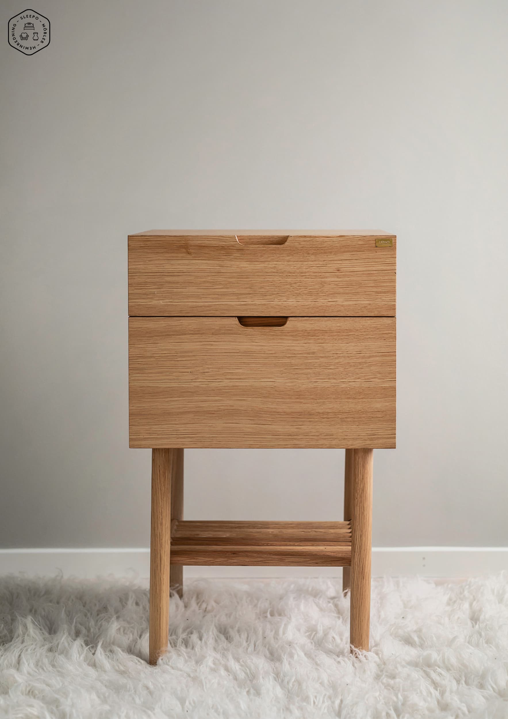 Acorn Bedside Table FSC 70cm