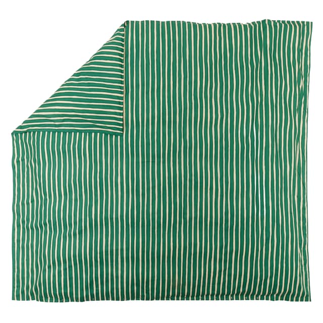 Iso Piccolo Duvet Cover Off White/Emerald 240x220
