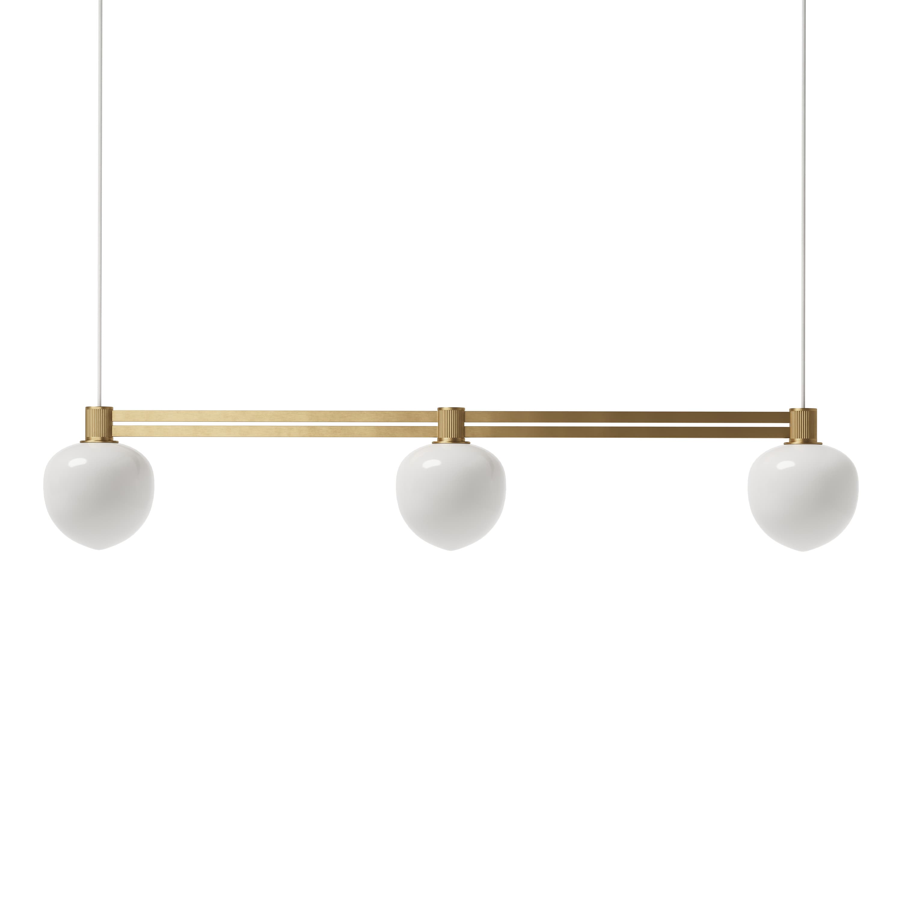 Memoir III Side By Side Ceiling Lamp Brass
