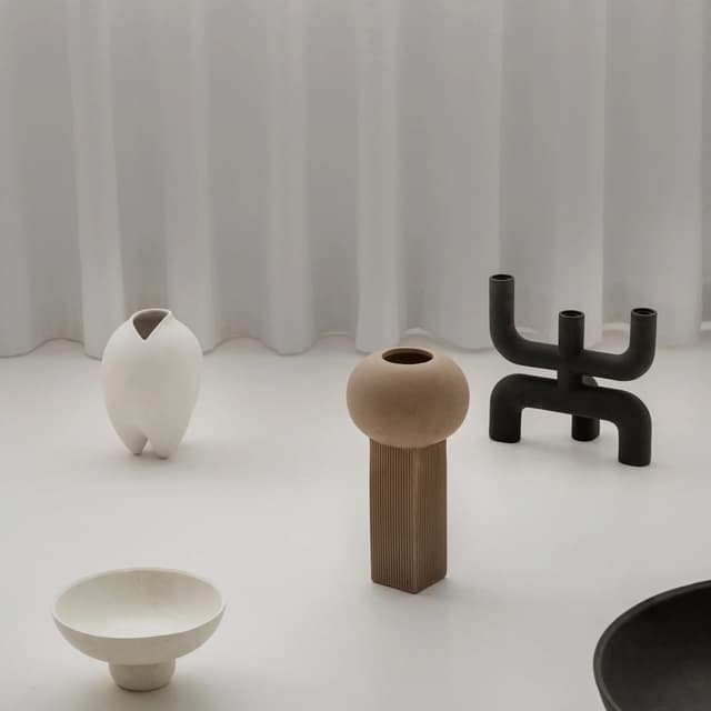 Sumo Vase Bone White Slim Petit
