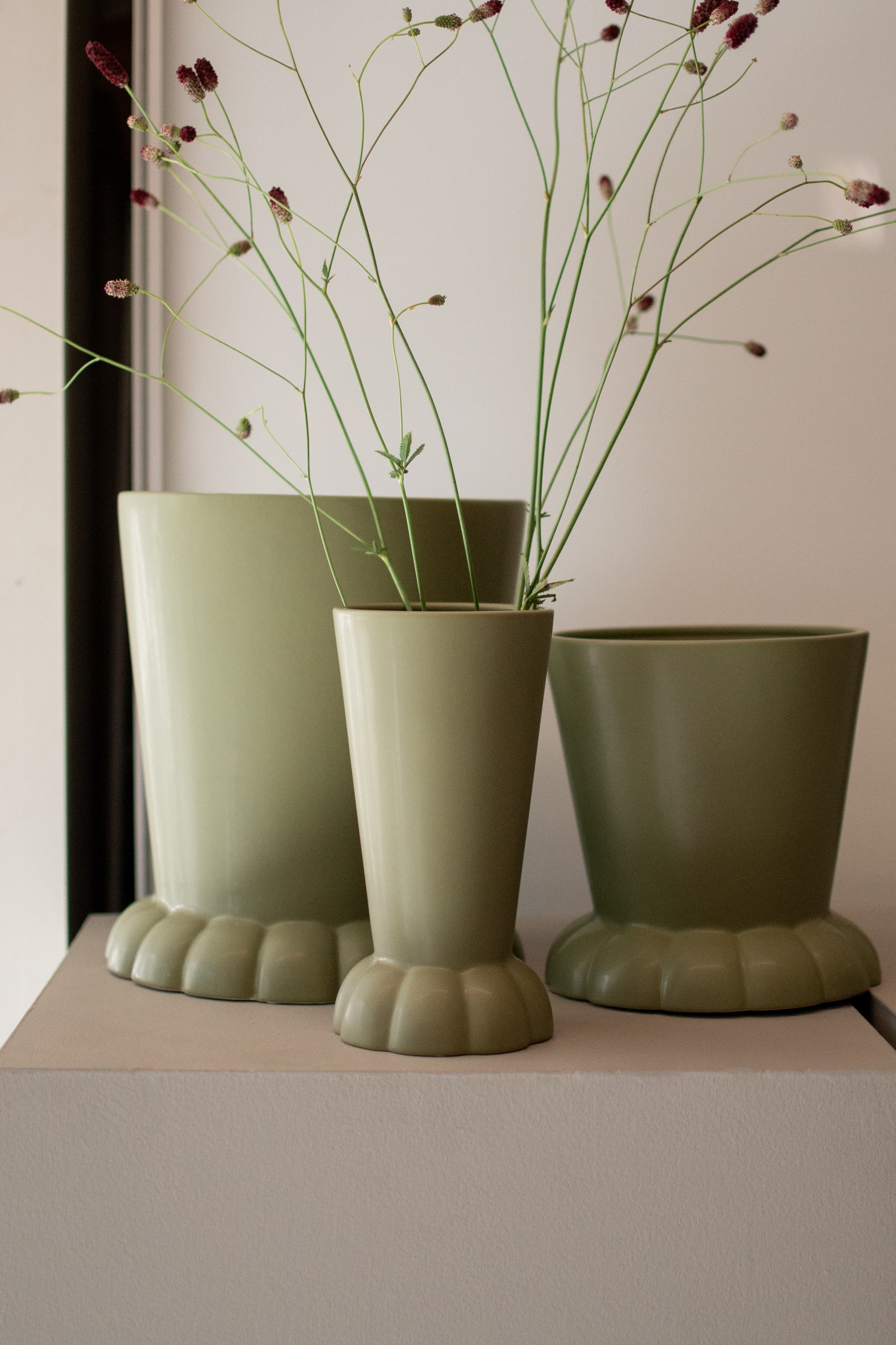 Flora Vase Green 22cm