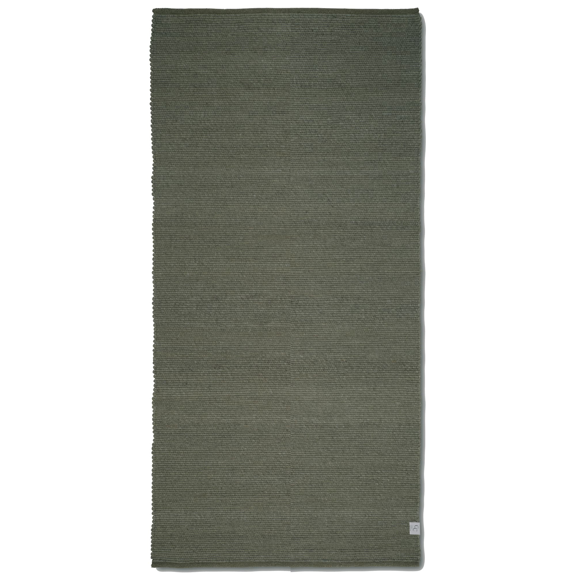 Merino Fußmatte Dunkelgrün 80x150