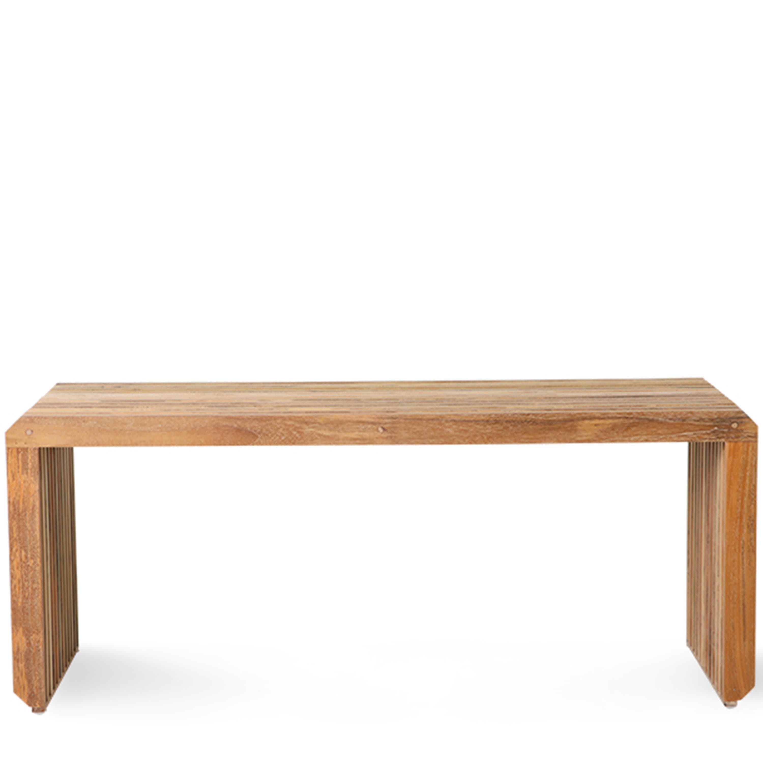 Slatted Bench Teak 96cm