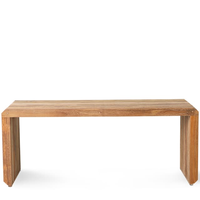 Slatted Bench Teak 96cm