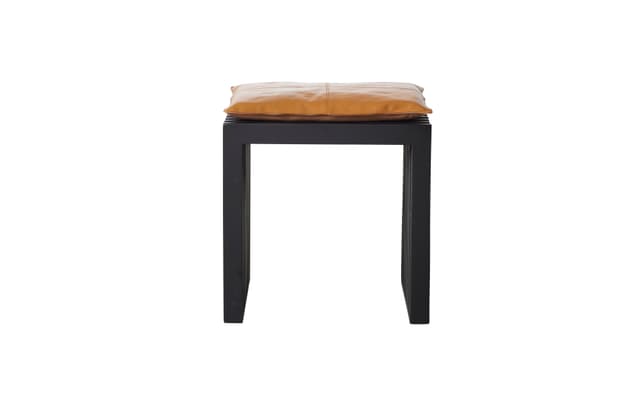 Rib Hocker Schwarz/Braun 45cm