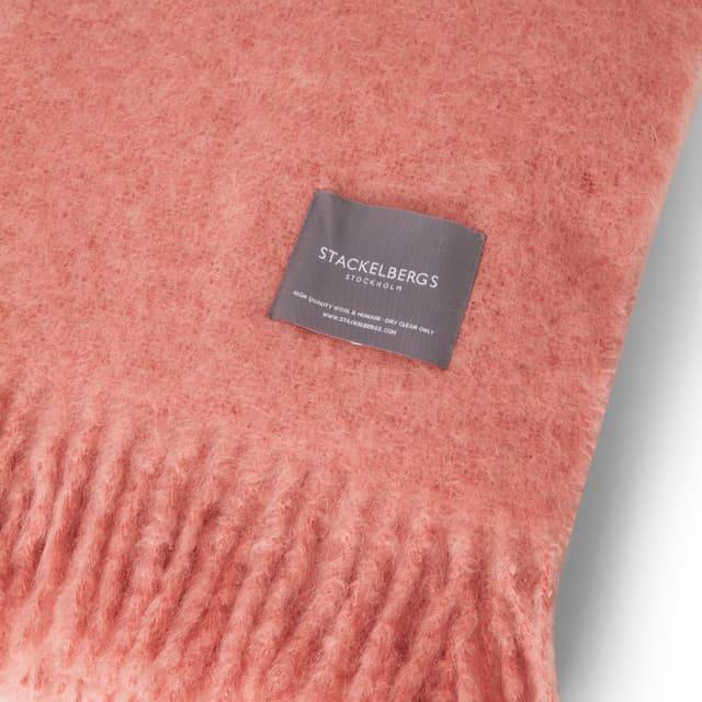 Mohair Throw Antique Rose
