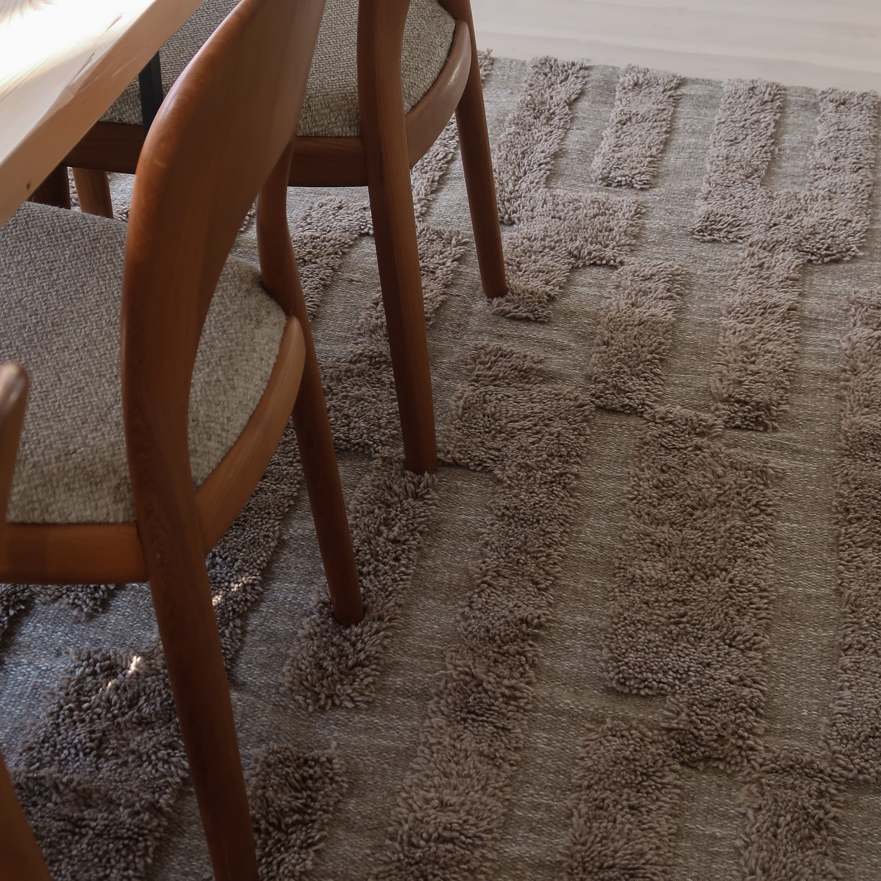 Bielke Wool Rug Dark Beige 170x240