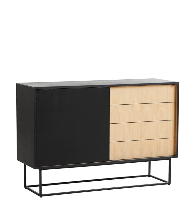 Virka Schwarz/Eiche Sideboard 120x82