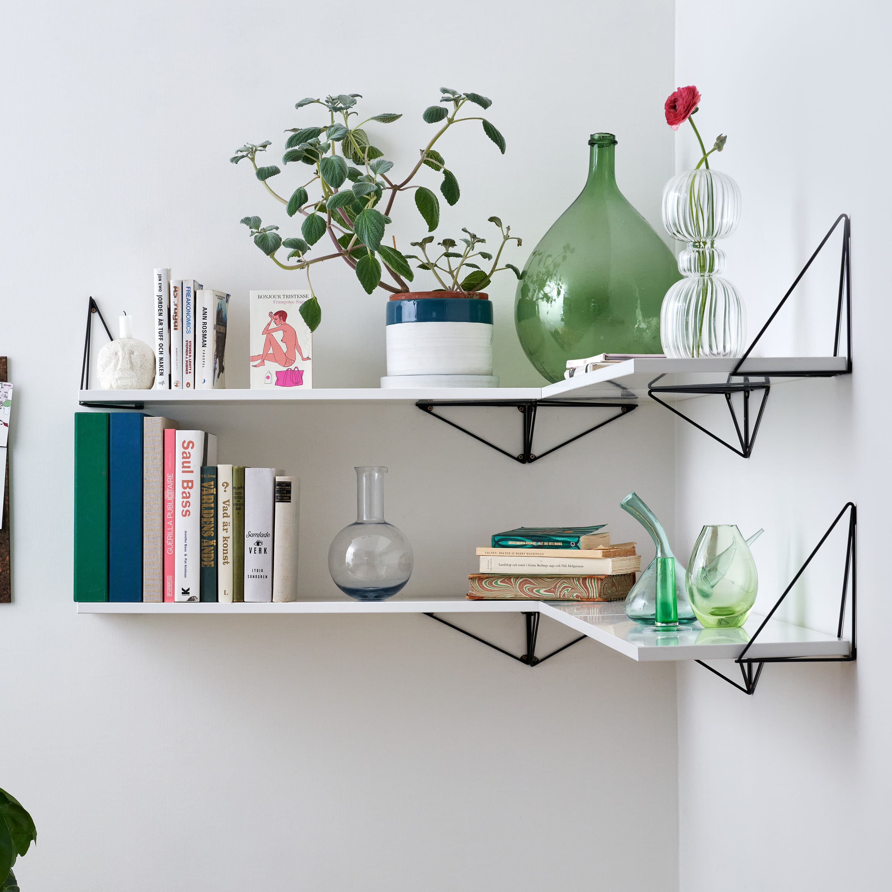 Pythagoras Shelf White 20x60cm