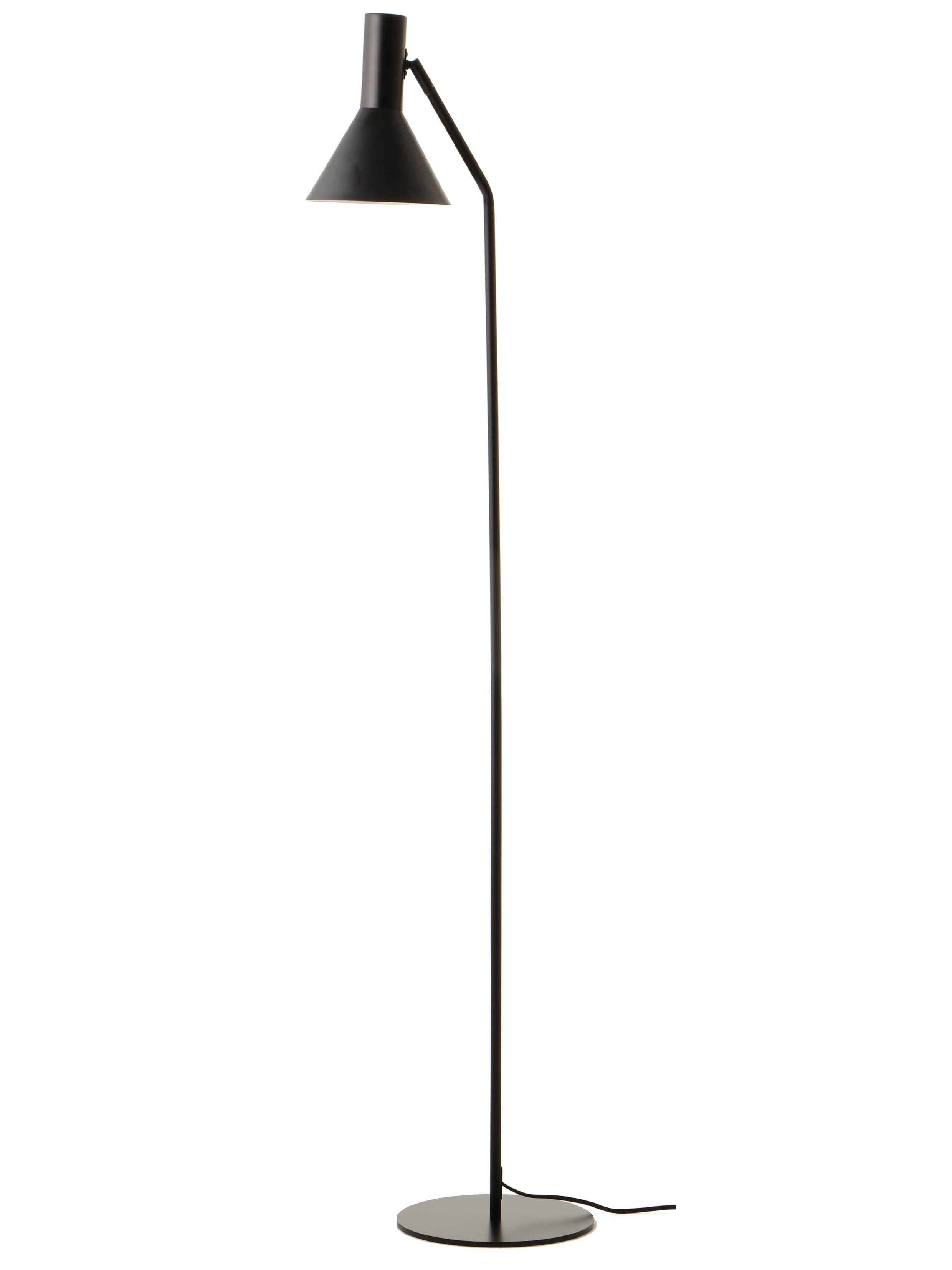 Lyss Bodenlampe Matt Schwarz 150cm