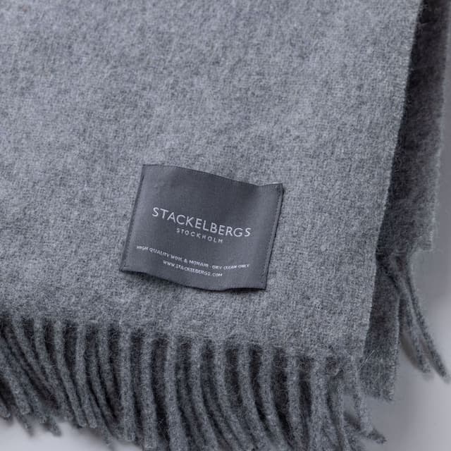 Solid Recycle Alpaca Plaid Light Grey