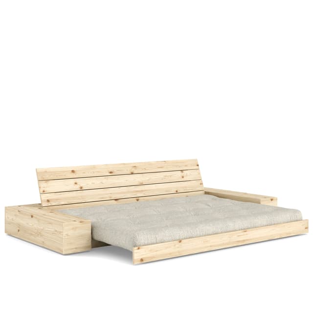 Base Sidebox Schlafsofa Clear Lacquered/Soft Chalk