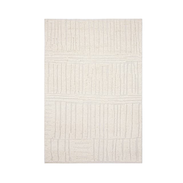 Sandnes Wollteppich Weiß 200x300