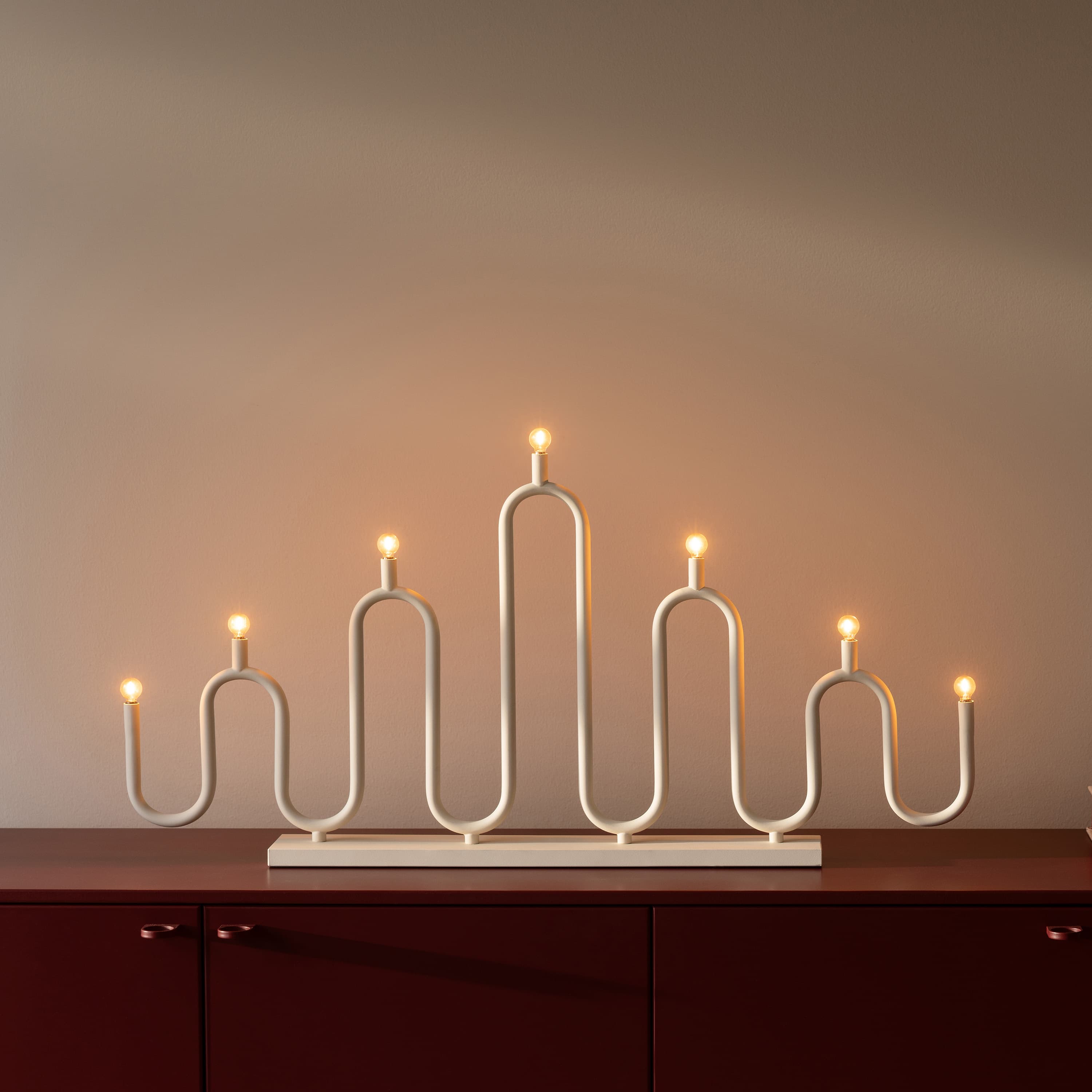 Noel Adventsleuchter 7 Elfenbein