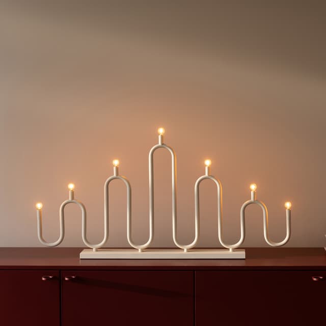 Noel Adventsleuchter 7 Elfenbein