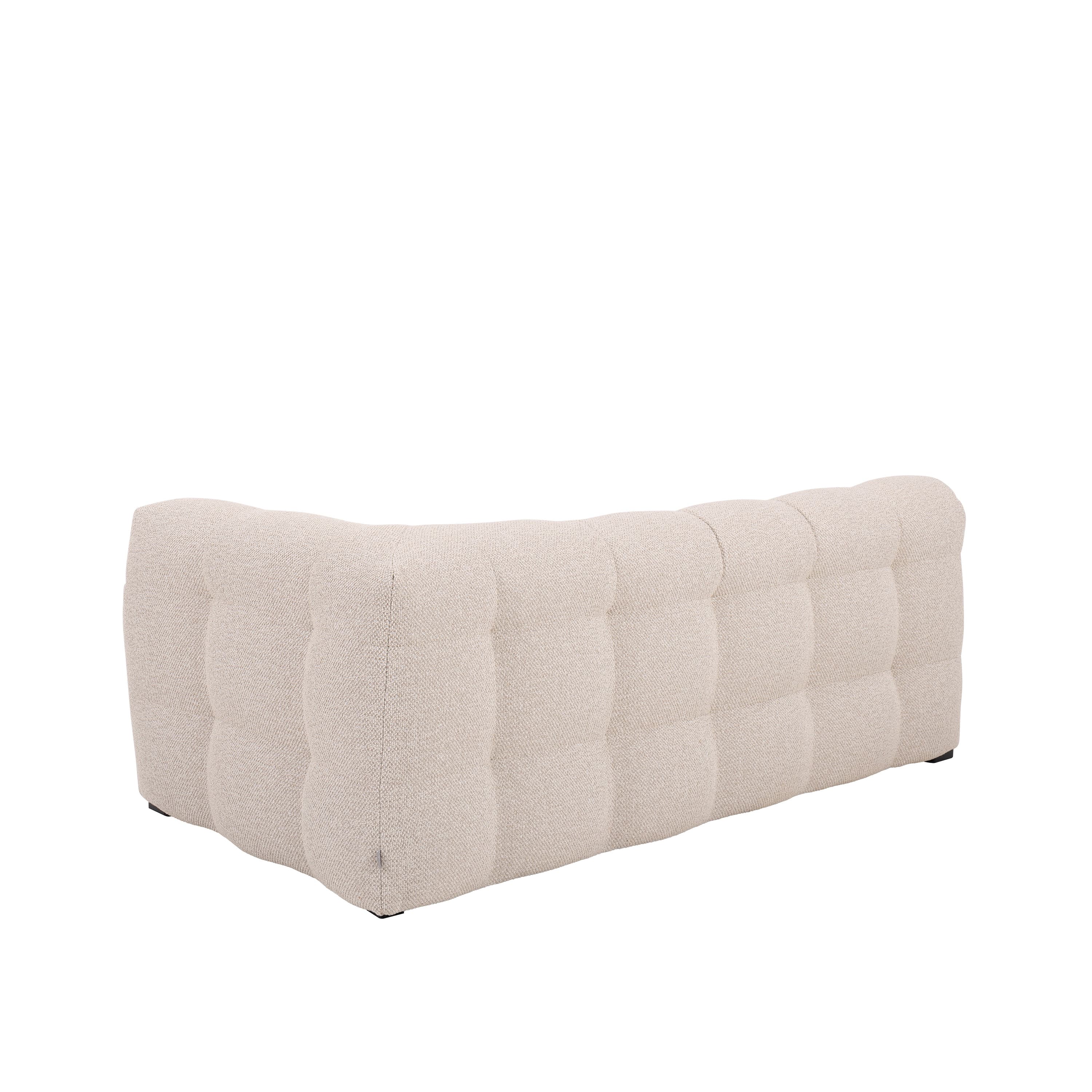 Billie 2-Sitzer Sofa Modul Rechts Armlehne Beige Bouclé 174cm