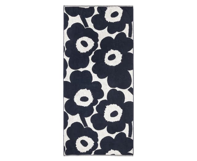 Unikko Handtuch Dunkelblau 70x150