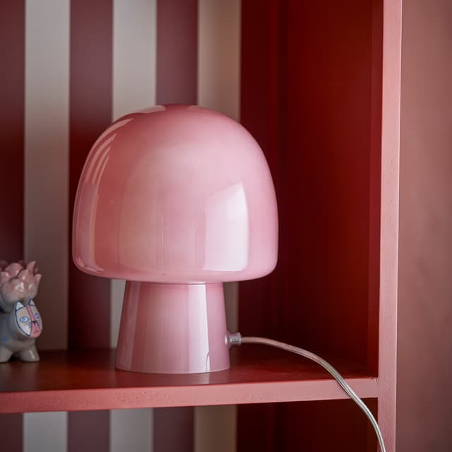 Paddy Table Lamp Glass Pink