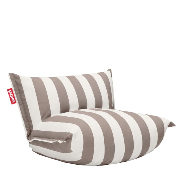 The BonBaron Outdoor Loungesessel Stripe Cacao