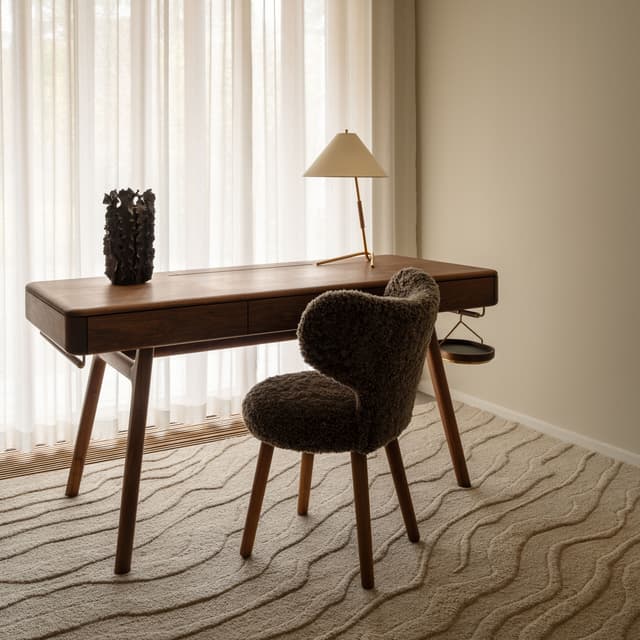Duvell Wool Rug Light Beige 200x300